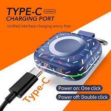 Load image into Gallery viewer, Portable Charger for Apple Watch 10,Wireless Magnetic Mini iWatch Charger 1200mAh Power Bank Travel Keychain Accessories Smart Watch Charger for Apple Watch 10/9/8/7/6/SE/5/4/3/2/1/UItra/UItra 2