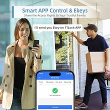 Load image into Gallery viewer, Keyless Entry Door Lock with Keypad - Fingerprint Door Lock - Door Handle Lock with Code - Smart Lock for Front Door - Electronic Digital Keypad Door Lock - Auto Lock & App Control