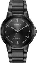 Load image into Gallery viewer, Citizen Men's Eco-Drive Modern Axiom Watch in Gray Stainless Steel, Black Dial (Model: BJ6517-52E)