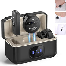 Load image into Gallery viewer, NEEWER Wireless Lavalier Microphone for iPhone Noise Cancelling Mini Lapel Mic Set with USB C/OTG/Charging Case 24H Battery Video Vlog Compatible with iPhone 16 15 Android Phone PC Laptop, KM18