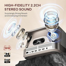 Load image into Gallery viewer, BOOM 3 3-in-1 Smart 4K Projector with WiFi and Bluetooth, 3D DoIby Audio & 36W Speakers, Auto Focus & Keystone, Netflix Official 4K Supported 500 ANSI Home Outdoor proyector Gold