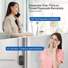 Load image into Gallery viewer, Smart Door Lock Deadbolt with Keypad: Keyless Entry Door Lock - Fingerprint Lock for Front Door - Electronic Lock with Bluetooth and APP Control - Waterproof IP66 for Outdoor