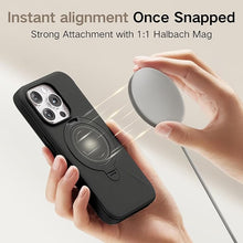 Load image into Gallery viewer, TORRAS 360° Spin Stand for iPhone 16 Pro Max Case, Fit for Magsafe, Mil-STD Protective Hard PC Scratch-Resistant Case for iPhone 16 Pro Max Phone Case with Kickstand, Ostand Spin, Onyx Black, 6.9 inch