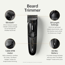 Load image into Gallery viewer, MANSCAPED® The Beard Hedger® Premium Men's Beard Trimmer, 20 Length Adjustable Blade Wheel, Stainless Steel T-Blade for Precision Facial Hair Trimming, Cordless Waterproof Wet/Dry Clipper