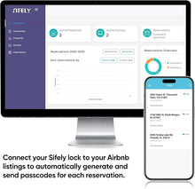Load image into Gallery viewer, Keyless-Entry Fingerprint Smart Door Lock: Sifely Digital Electronic Lock with Code Passcode, Electric Door Knob, Biometric Door Handle Lock, Perfect for Exterior/Interior/Entry/Bedroom Doors (Gold)