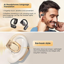 Load image into Gallery viewer, Ai Language Translator Earbuds Real-Time,Translate 144 Languages Wireless Bluetooth Earphones Translation Earbuds,Headphones Language Earbud Translators for Travel Business Learning, Biege
