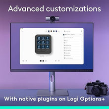 Load image into Gallery viewer, Logitech MX Creative Console - 9 Customizable LCD Keys, Control Dial for Graphic Design, Video Editing, Control Adobe, Zoom, Spotify and More - Graphite, with 3-Month Adobe Creative Cloud Membership