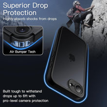 Load image into Gallery viewer, JETech Matte Case for iPhone 16e 6.1-Inch 2025, Shockproof Military Grade Drop Protection, Frosted Translucent Back Phone Cover, Anti-Fingerprint (Black)