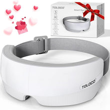Load image into Gallery viewer, TOLOCO Eye Massager with Heat, FSA/HSA Eligible Eye Mask Massager for Migraines with Bluetooth Music, Face Massager for Eye Strain, Improve Sleep, Wedding, Birthday Gifts for Women/Men