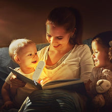 Load image into Gallery viewer, Book Light, USB Rechargeable Reading Light, Eye-Cared Amber Light Mode Book Light for Reading in Bed Kids, 8 LEDs Bookmark Portable Book Light Clip on, Stepless Dimming, Khaki