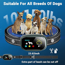 Load image into Gallery viewer, Dog Bark Collar, Dog Shock Collar for Large Medium Small Dogs 10-150lbs, Rechargeable Anti Barking Training Collar with 5 Adjustable Sensitivity, IP67 Waterproof Dog bark Deterrent Devices (Green)