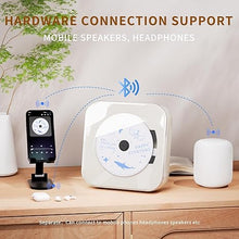 Load image into Gallery viewer, Off White Audio CD Player with Speakers for Home Decor (CD909)