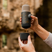 Load image into Gallery viewer, WACACO Nanopresso Portable Espresso Maker Bundled with Protective Case, 18 Bar Pressure, Portable Travel Coffee Maker, Manually Operated?Dark Soul Grey