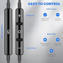 Load image into Gallery viewer, USB C Headphones for Samsung S24 Ultra S23 Fe S22+, Type C Earphones with Microphone HiFi Stereo Volume Control Magnetic in Ear Wired Earbud for iPhone 16 15 Pro Max Plus Galaxy Flip 6 5 Pixel 9 8 7