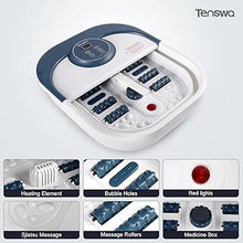 Load image into Gallery viewer, Collapsible Foot Spa Bath Massager with Heat, Bubbles, Pedicure Foot Spa with 8 Rollers, Foot Spa Tub for Stress Relief, Foot Soaker with Mini Acupressure Massage Points & Temperature Control