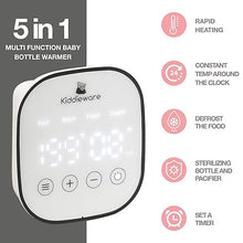 Load image into Gallery viewer, Baby Bottle Warmer for Breastmilk - 5-in-1 Feeding Bottle Warmers for all Bottles, Food Jars, and Breastmilk Bags - Smart Accurate Temperature Control, Automatic Shut-Off Milk Warmer for Baby