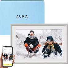 Load image into Gallery viewer, Aura Carver 10.1" WiFi Digital Picture Frame | The Best Digital Frame for Gifting | Send Photos from Your Phone | Quick, Easy Setup in Aura App | Free Unlimited Storage | (Clay with White Mat)