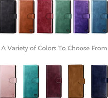 Load image into Gallery viewer, SUANPOT Compatible with iPhone 16 Pro Max 6.9" Wallet case with RFID Blocking Credit Card Holder,Flip Book PU Leather Protective Cover Women Men for Apple 16 Pro Max Phone case Light Coffee