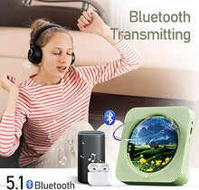 Load image into Gallery viewer, Portable CD Player with Bluetooth Desktop CD Player for Home CD Music Players with Remote Control,Timer,Built-in Dual Speakers with LED Display Home Audio Boombox FM Radio