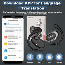 Load image into Gallery viewer, Language Translator Earbuds, Support 144 Languages Translation in Real Time, 3-in-1 Language Translation Modes Bluetooth & APP Instant Translation for Travel Business Learning (Black)