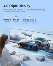 Load image into Gallery viewer, ACEMAGIC M5 Mini PC i7-14650HX(Beat i5,16C/24T,30MB Smart Cache,up to 5.2GHz), 32GB DDR4 1TB NVMe PCIe4.0 SSD Mini Computers, Pre-Installed Win11Pro BT5.2 WiFi6 Desktop, Support Triple 4K Display