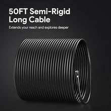 Load image into Gallery viewer, 50FT Triple Lens Sewer Camera, DEPSTECH Borescope with 5" IPS Screen, 1080P Endoscope Camera with Light, Flexible Snake Inspection Camera for Wall, Plumbing, Automotive Engine Inspect