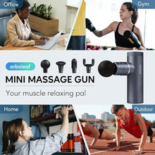 Load image into Gallery viewer, arboleaf Mini Massage Gun with Heat and Cold, Percussion Deep Tissues Muscle Massager, Full-Metal Travel Massage Gun, Portable Handheld Massager for Office Gifts for Him, Home, Athletes