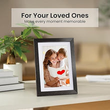 Load image into Gallery viewer, 10.1'' Frameo Digital Picture Frame, 32GB WiFi Digital Photo Frame, 1280x800 IPS Touch Screen, Auto-Rotate, Slideshow, Send Photos/Videos via Free App(Black Wood Frame)