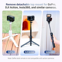 Load image into Gallery viewer, Magnetic Phone Tripod Selfie Stick, 40.9" Extendable Cell Phone Tripod Stand for iPhone 16 15 14 13 12 MagSafe Phone Case with Phone Clamp & Wireless Remote for Selfie Vlogging Video Recording-White