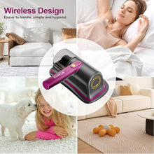 Load image into Gallery viewer, Bed Vacuum Cleaner-6600mAh Wireless Handheld UV Mattress Vacuum Cleaner,Lightweight Two Speeds Cleaner Machine for Bed,Sofas,Pillow