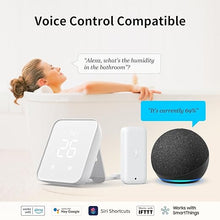 Load image into Gallery viewer, SwitchBot WiFi Thermometer Hygrometer 4 Pack with Hub 2, IP65 Indoor Outdoor Thermometer Wireless, Humidity/Temperature/Dewpoint/VPD/Absolute Humidity Sensor with Smart Alerts, Compatible with Alexa