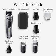 Load image into Gallery viewer, Braun All-in-One Style Kit Series 7 7410, 8-in-1 Trimmer for Men with Beard Trimmer, Body Trimmer for Manscaping, Hair Clippers & More, Braun’s Sharpest Blade, 40 Length Settings, Waterproof