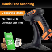 Load image into Gallery viewer, Tera Pro Extreme Performance Industrial Grade 1D 2D QR Barcode Scanner Wired with Stand Heavy Duty Drop Resistant Dustproof Hands Free Plug and Play for Warehouse Home Library Windows Mac Model 8100Y