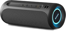 Load image into Gallery viewer, Wireless Portable Speaker,IPX7 Waterproof Bluetooth Speaker, 25W Loud Stereo Sound, Bassboom Technology, TWS Pairing, Built-in Mic, 16H Playtime with Lights for Home Outdoor - Black