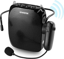 Load image into Gallery viewer, ZOWEETEK Original Voice Amplifier for Teachers with 2 Microphones, Wireless Voice Amplifier Microphone Headset, Portable Speaker Megaphone for Classroom, Training, Teaching, Yoga, Meeting, Speech