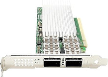 Load image into Gallery viewer, 100G Ethernet Network Interface Card Dual QSFP28 Ports Converged Network Adapter Compatible Intel E810-CQDA2, PCIe 4.0 x16 NIC LAN Card Windows Server/Linux/VMware