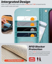 Load image into Gallery viewer, OCASE for iPhone 16 Plus Case Detachable Wallet Case with Card Holder, 2 in 1 Pu Leather Flip Folio with RFID Blocking Stand Wrist Strap Shockproof Phone Cover 6.7 Inch 2024, Ice Blue