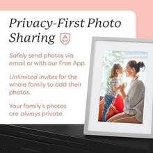Load image into Gallery viewer, Skylight Digital Picture Frame - WiFi Enabled with Load from Phone Capability, Touch Screen Digital Photo Frame Display - Customizable Gift for Friends and Family - 10 Inch Silver