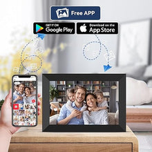 Load image into Gallery viewer, 10.1'' Digital Picture Frame?Smart Digital Photo Frame with 1280x800 IPS Touch Screen, Auto-Rotate and Slideshow, Easy Setup to Share Moments Via APP from Anywhere Anytime