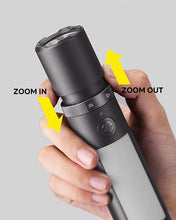 Load image into Gallery viewer, HOTO Emergency Flashlight Rechargeable, Magnetic LED Flashlight High Lumens with Window Glass Breaker Seatbelt Cutter, Zoomable Car Work Flash Light for Car Repair, Camping, Emergency