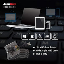 Load image into Gallery viewer, Arducam OV5648 USB Camera Module, 5MP USB Webcam, 110°(D) Wide Angle Manual Focus USB Camera for Windows, Linux, Android, and Mac OS