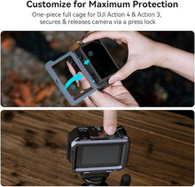 Load image into Gallery viewer, SMALLRIG Action 3 Action 4 Camera Cage for DJI, Protective Cage Compatible for DJI Mic, Protective Frame for DJI Osmo Action 3 Action 4-4119B