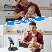 Load image into Gallery viewer, Gifts for Men Women-TechGlow Foldable Cellphone Stand with Bluetooth Speaker Charging Station Birthday Gift Idea for Mom Dad Cool Gadget Tech Gifts