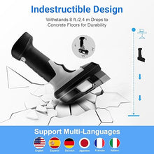 Load image into Gallery viewer, Upgraded Industrial Barcode Scanner Wireless, 1D Laser Bar Code Scaners 2 in 1 Plug and Play Rugged Heavy Duty & IP65 Waterproof, Long-Distance Wireless Handheld Barcode Reader with 1.8" Screen