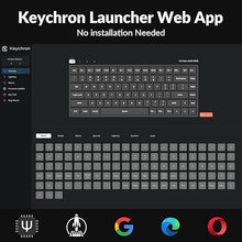 Load image into Gallery viewer, Keychron K2 Max QMK/VIA 2.4 GHz & Bluetooth Wireless Custom Mechanical Keyboard for Mac/Windows/Linux, 75% Layout Keyboard RGB Backlight Red Switch - Black