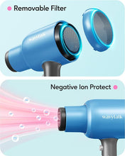 Load image into Gallery viewer, Wavytalk Professional Hair Dryer Blow Dryer with Diffuser and Concentrator for Curly Hair 1875W Ionic Salon Hair Dryer with Ceramic Technology Fasting Drying Light and Quiet