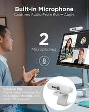 Load image into Gallery viewer, Lenovo HD 1080p Webcam (510 FHD) - Monitor Camera with 4X Digital Zoom, 95° Wide Angle, 360° Rotation Pan & Tilt - Desktop Cam with Dual Microphones & Windows Hello for Livestreaming & Conferences