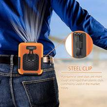 Load image into Gallery viewer, CAZOKASI Newest Version Personal Fan Portable Waist Fan Working Fan Hand Free 6000mAh, 6-24hours Wearable Fan for Traveling Working Outdoor Office