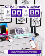 Load image into Gallery viewer, Phomemo M08F Wireless Tattoo Printer, Stencil Printer for Tattooing, Thermal Tattoo Printer for Tattoo Artists & Beginners,Compatible with Tablet,Smartphone & PC, Light Green