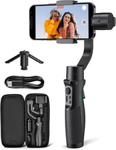 Load image into Gallery viewer, Hohem iSteady Mobile Plus Gimbal Stabilizer for Smartphone, 3-Axis Phone Gimbal for Android and iPhone 15,14,13 PRO, Stabilizer for Video Recording with Face/Object Tracking, 600 °Auto Rotation